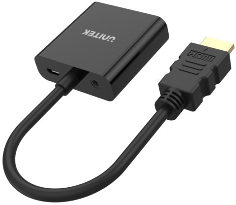 Adapter Unitek Y-6333 HDMI to VGA + audio Adapter Unitek Y-6333 HDMI to VGA + audio