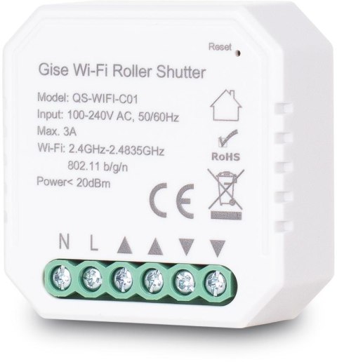 GISE Smart Sterownik roletowy WiFi | Tuya GISE Smart Sterownik roletowy WiFi | Tuya