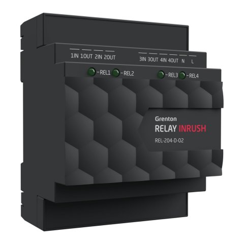 Moduł oświetelniowy RELAY 4HP INRUSH Grenton Moduł oświetelniowy RELAY 4HP INRUSH Grenton