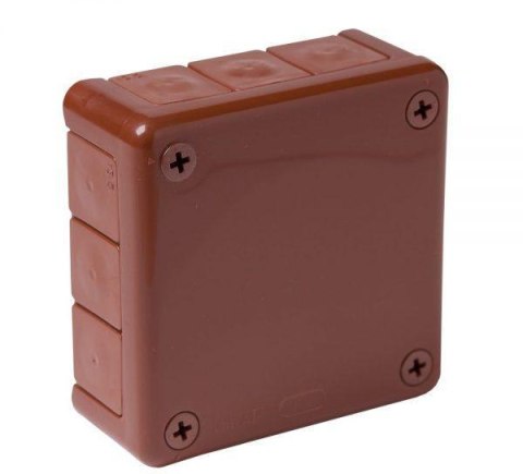 Puszka natynkowa pusta 12 wlotów VIPLAST VP-41 BRĄZOWA IP55 98x98x42mm 041-02 Puszka natynkowa pusta 12 wlotów VIPLAST VP-41 BRĄZOWA IP55 98x98x42mm 041-02