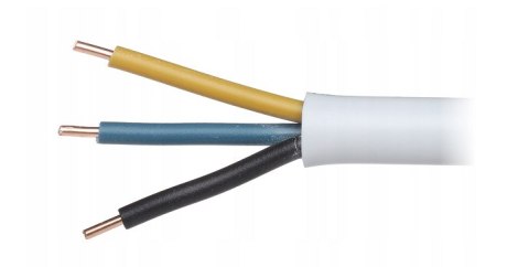 Przewód elektryczny drut okrągły YDY 450/750V 3x2,5mm2 50m MERCOR Przewód elektryczny drut okrągły YDY 450/750V 3x2,5mm2 50m MERCOR