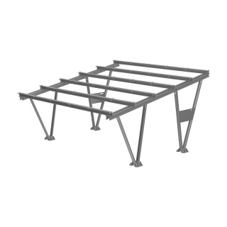 Carport W-01-00 z modułami JKM575N-72HL4-BDV
