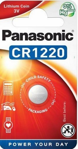 Bateria CR1220 1BL PANASONIC 3V 35mAh (1 szt.) Bateria CR1220 1BL PANASONIC 3V 35mAh (1 szt.)