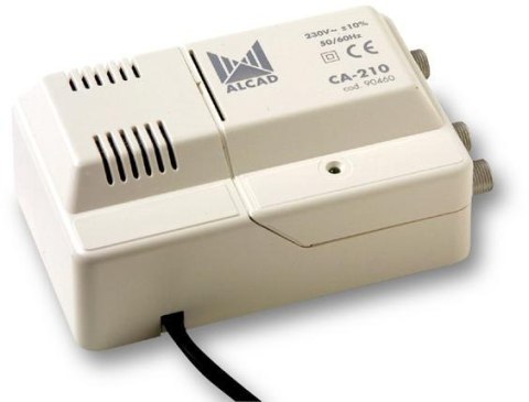 Wzmacniacz Alcad CA-210 VHF-UHF 1we/2wy wielozakresowy Wzmacniacz Alcad CA-210 VHF-UHF 1we/2wy wielozakresowy