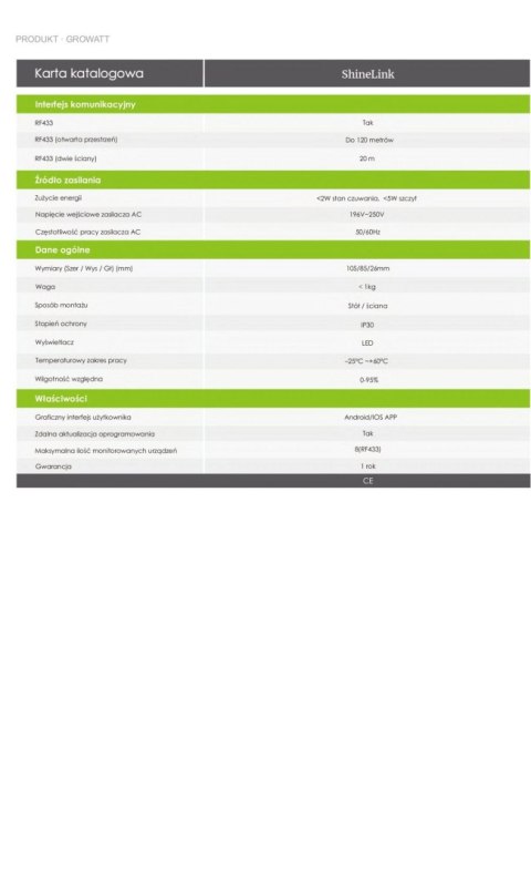 GROWATT Shine link-X -RF433 GROWATT Shine link-X -RF433
