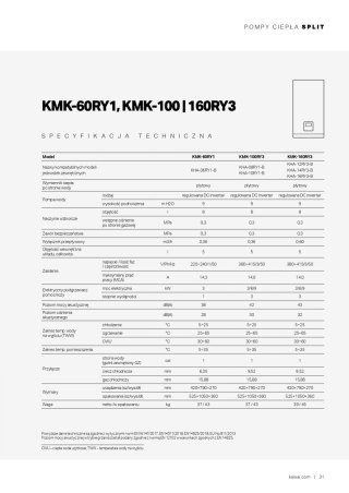 KAISAI Pompa ciepła Split 10kW KMK-100RY3/KHA-10RY1-B