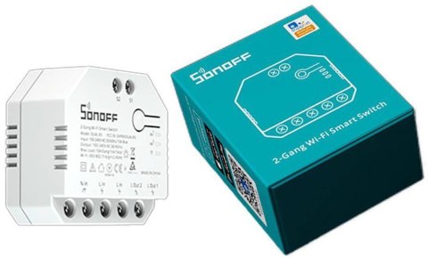 SONOFF sterownik 2-kanałowy roletowy 10A WiFi DUAL R3 SONOFF sterownik 2-kanałowy roletowy 10A WiFi DUAL R3
