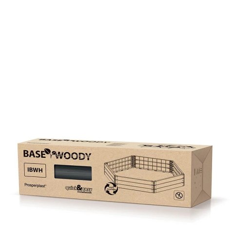 RABATA OGRODOWA BASE WOODY IBWH 1480X1290X250MM - ANTRACYT RABATA OGRODOWA BASE WOODY IBWH 1480X1290X250MM - ANTRACYT