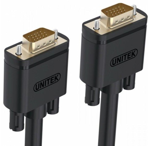 Kabel VGA Unitek Y-C513G Premium VGA HD15 M/M 2m Kabel VGA Unitek Y-C513G Premium VGA HD15 M/M 2m