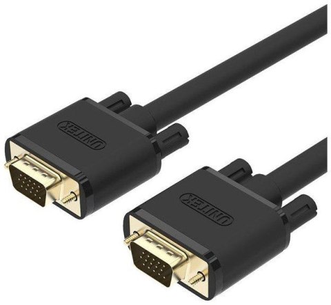 Kabel VGA Unitek Y-C513G Premium VGA HD15 M/M 2m Kabel VGA Unitek Y-C513G Premium VGA HD15 M/M 2m