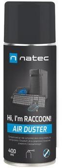 Sprężone powietrze Natec Raccoon Air 400ml Sprężone powietrze Natec Raccoon Air 400ml
