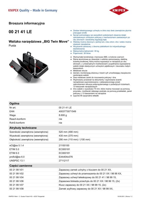 WALIZKA NARZĘDZIOWA DLA ELEKTRYKÓW WALIZKA NARZĘDZIOWA DLA ELEKTRYKÓW
