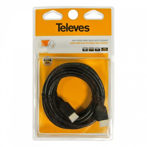 Kabel HDMI 2.0 Televes ref. 494501 1,5m 4K Kabel HDMI 2.0 Televes ref. 494501 1,5m 4K