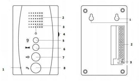 DOMOFON EURA ADP-11A3 ''INVITO'' b/słuchawkowy biały