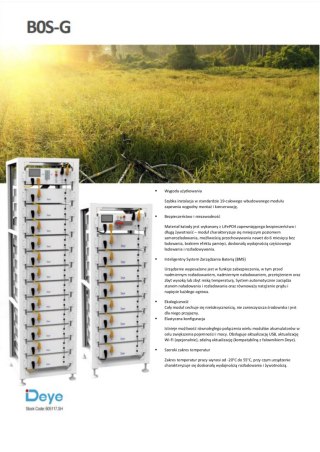 DEYE Jednostka sterujący HV BOS-G+BASE (HVB750V/100A-EU)