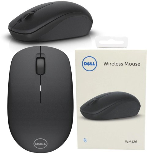 Mysz bezprzewodowa Dell WM126 Wireless Optical Mouse czarny Mysz bezprzewodowa Dell WM126 Wireless Optical Mouse czarny