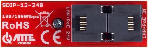 PRZETWORNICA ATTE SDIP-12-240 Adapter PoE Gigabit PRZETWORNICA ATTE SDIP-12-240 Adapter PoE Gigabit