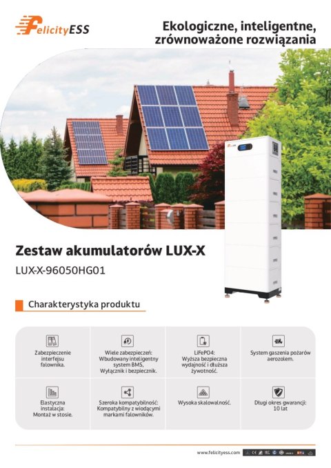 FelicityESS Bateria LUX-X-96050HMG01 5.12kWh 102.4V (IP65) (wysokonapięciowy)