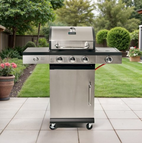 GRILL GAZOWY 3+1 STAL NIERDZEWNA 9,3KW