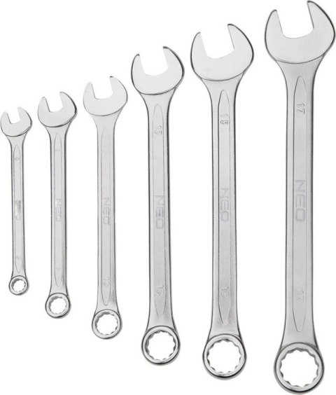 KOMPLET KLUCZY PŁASKO-OCZKOWYCH 6-22MM 12 SZTUK KOMPLET KLUCZY PŁASKO-OCZKOWYCH 6-22MM 12 SZTUK