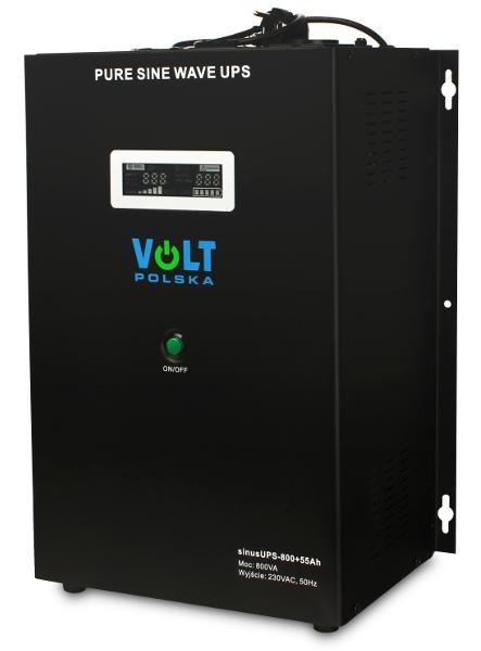 Przetwornica VOLT POLSKA SinusUPS-800 55Ah 12V 500/800W Przetwornica VOLT POLSKA SinusUPS-800 55Ah 12V 500/800W