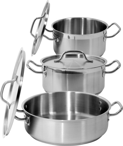 GARNEK NISKI Z POKRYWKĄ ZE STALI NIERDZEWNEJ 20X10,5 CM 3,3L GARNEK NISKI Z POKRYWKĄ ZE STALI NIERDZEWNEJ 20X10,5 CM 3,3L