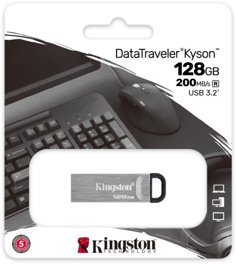 Pendrive Kingston Kyson DTKN/128GB USB 3.2 Gen1 Pendrive Kingston Kyson DTKN/128GB USB 3.2 Gen1
