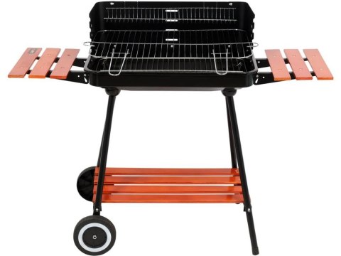 GRILL WĘGLOWY Z PÓŁKAMI, RUSZT 53X33CM GRILL WĘGLOWY Z PÓŁKAMI, RUSZT 53X33CM