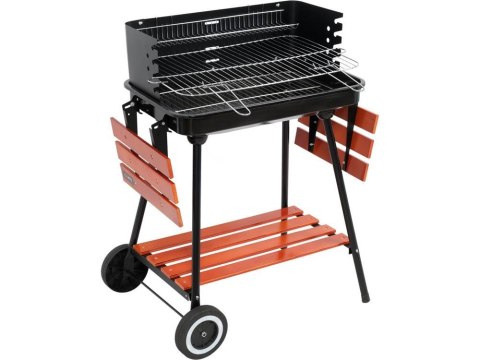 GRILL WĘGLOWY Z PÓŁKAMI, RUSZT 53X33CM GRILL WĘGLOWY Z PÓŁKAMI, RUSZT 53X33CM