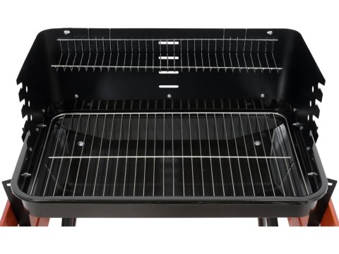 GRILL WĘGLOWY Z PÓŁKAMI, RUSZT 53X33CM GRILL WĘGLOWY Z PÓŁKAMI, RUSZT 53X33CM