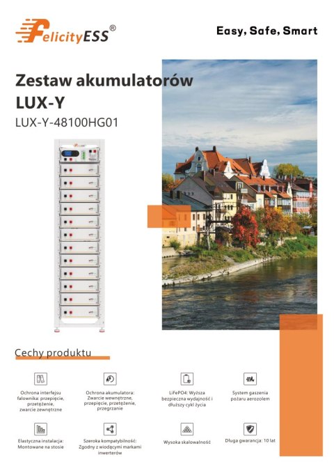 FelicityESS Bateria LUX-Y-48100HMG01 5.12kWh (IP21) (wysokonapięciowy) FelicityESS Bateria LUX-Y-48100HMG01 5.12kWh (IP21) (wysokonapięciowy)