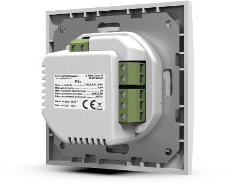 Przewodowy Dwustanowy regulator pokojowy biały F-2Z v1 Tech sterowniki Przewodowy Dwustanowy regulator pokojowy biały F-2Z v1 Tech sterowniki