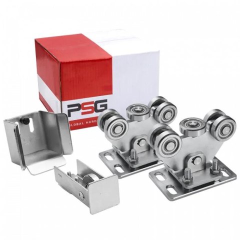 Pakiet wózków jezdnych PSG 60.00P.70 do bram przesuwnych do szyny 70x70x4 mm Pakiet wózków jezdnych PSG 60.00P.70 do bram przesuwnych do szyny 70x70x4 mm