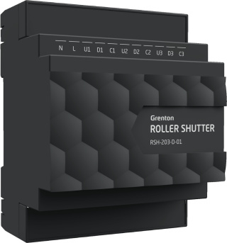 Moduł sterowania roletami ROLLER SHUTTER x3 Grenton RSH-203-D-01