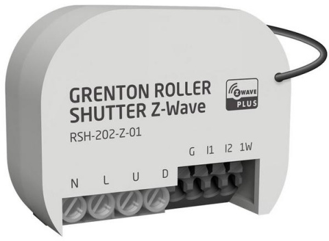 Moduł sterowania roletami ROLLER SHUTTER Z-Wave Grenton RSH-202-Z-01 Moduł sterowania roletami ROLLER SHUTTER Z-Wave Grenton RSH-202-Z-01