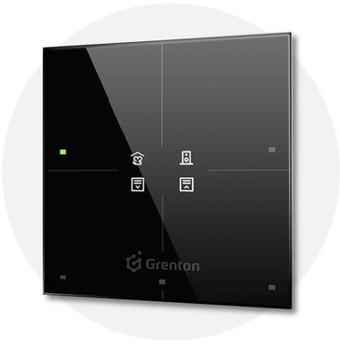 Panel dotykowy SMART PANEL 4B czarny Grenton Panel dotykowy SMART PANEL 4B czarny Grenton