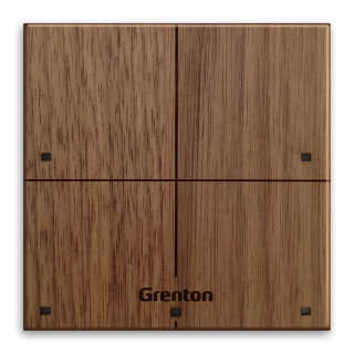 Panel dotykowy TOUCH PANEL 4B ciemne drewno z ikonami Grenton TPA-604-T-01