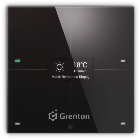 Panel dotykowy WiFi SMART PANEL 4B czarny Grenton Panel dotykowy WiFi SMART PANEL 4B czarny Grenton
