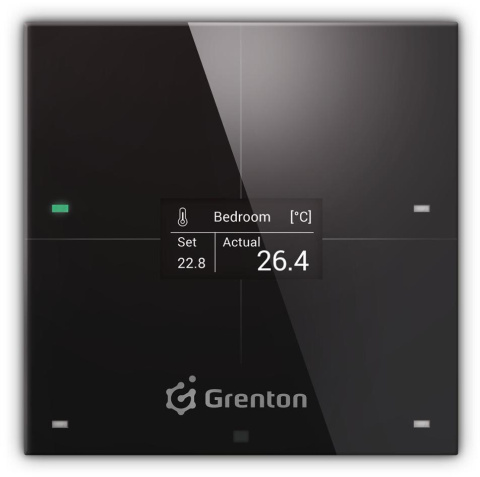 Panel dotykowy WiFi SMART PANEL 4B czarny Grenton Panel dotykowy WiFi SMART PANEL 4B czarny Grenton