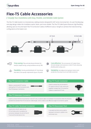 HOYMILES MIT FLEX-T5 kabel połączeniowy 5x4.0mm2 AC 3F 3mb. (T5-CC-EN40-300)
