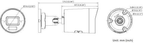 Kamera IP HikVision DS-2CD2083G2-LI2U(2.8mm)(BLACK)