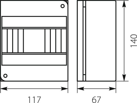 Rozdzielnica n/t RNO 6 IP30 140x117x67mm, biała | 5.6 Elektro-Plast Opatówek Rozdzielnica n/t RNO 6 IP30 140x117x67mm, biała | 5.6 Elektro-Plast Opatówek