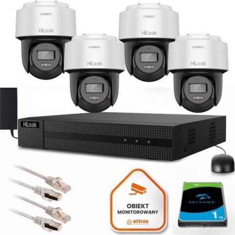 Zestaw monitoringu Hilook 4 kamery IP PTZ 2MP PTZ-N2MP-P 2.8mm Zestaw monitoringu Hilook 4 kamery IP PTZ 2MP PTZ-N2MP-P 2.8mm