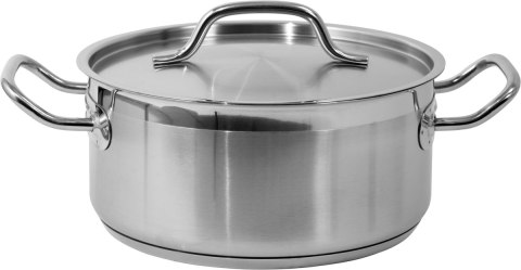 GARNEK NISKI Z POKRYWKĄ ZE STALI NIERDZEWNEJ 24*11CM 5L GARNEK NISKI Z POKRYWKĄ ZE STALI NIERDZEWNEJ 24*11CM 5L