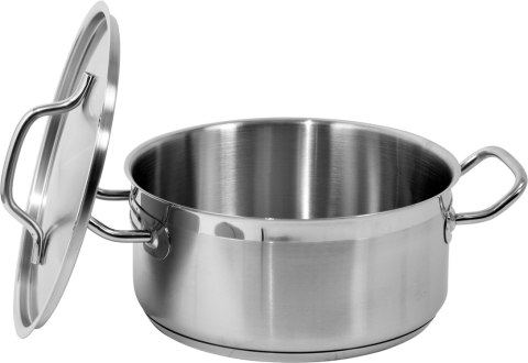 GARNEK NISKI Z POKRYWKĄ ZE STALI NIERDZEWNEJ 24*11CM 5L GARNEK NISKI Z POKRYWKĄ ZE STALI NIERDZEWNEJ 24*11CM 5L