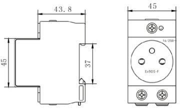 Gniazdo modułowe, na szynę DIN TH-35, do rozdzielnicy Noark Ex9DS-F 106194 Gniazdo modułowe, na szynę DIN TH-35, do rozdzielnicy Noark Ex9DS-F 106194