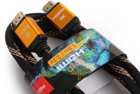 Kabel HDMI-HDMI Opticum RED 8K UHD - 1.8m (v2.1) Kabel HDMI-HDMI Opticum RED 8K UHD - 1.8m (v2.1)