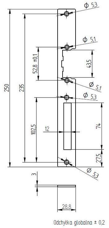 SZYLD ELEKTRA DO KASET CYNKOWANY SZYLD ELEKTRA DO KASET CYNKOWANY