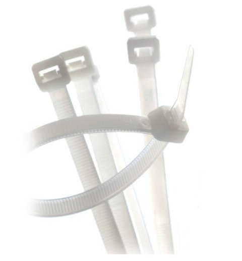Opaska zaciskowa BIAŁA 200x3,6 GT-200IC (100szt.) Opaska zaciskowa BIAŁA 200x3,6 GT-200IC (100szt.)