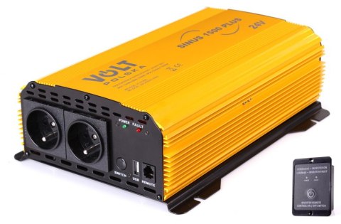 PRZETWORNICA VOLT POLSKA SINUS PLUS 1500 24V / 230V 1000/1500W PRZETWORNICA VOLT POLSKA SINUS PLUS 1500 24V / 230V 1000/1500W
